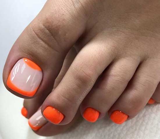 Orange moon pedicure