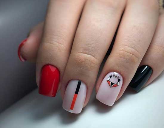 Ideas for a selection of manicure with stripes