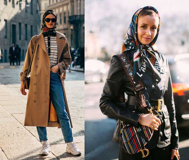 Accessoires pour cheveux à la mode, du foulard au serre-tête