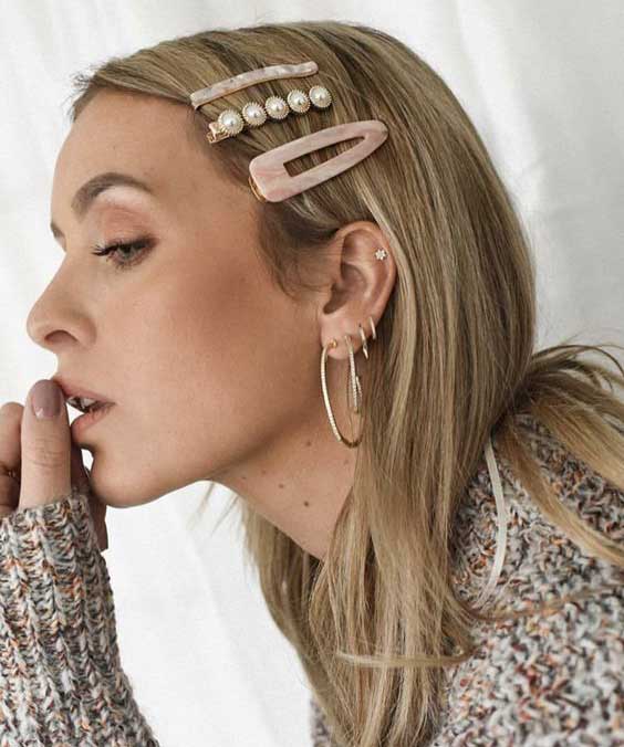 Chunky hairpins how to wear