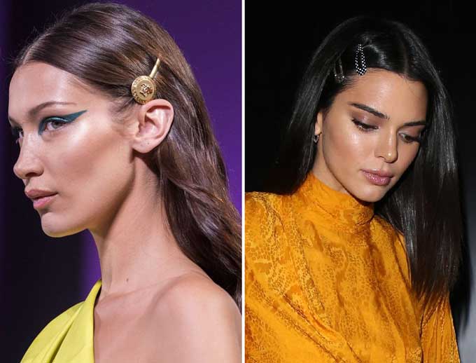 How to wear hairpins, headbands, scarves