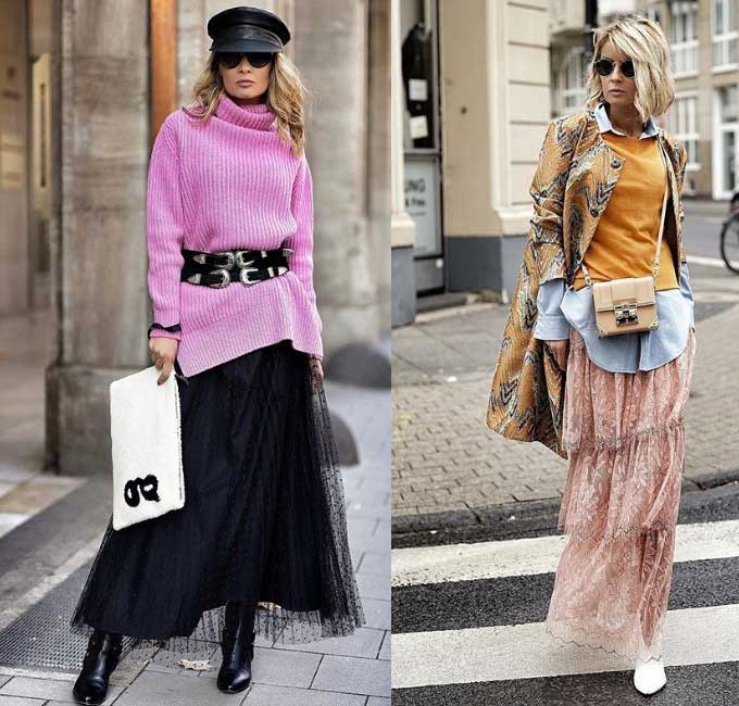 Fashionable women's skirts 2019 - actual fabrics