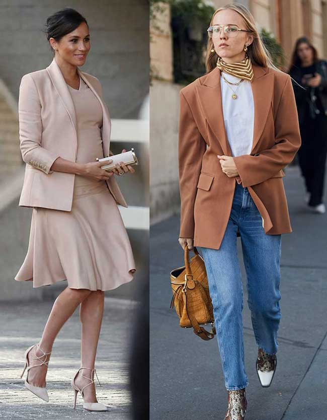 Nude fashion blazer 2019