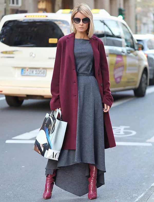 Fashionable knitted dress 2019-2020