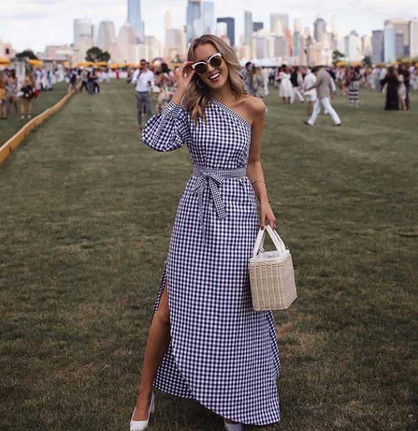 Fashionable dresses in a cage