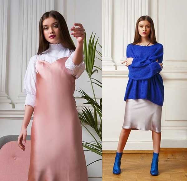 Robes de mode en soie 2019-2020