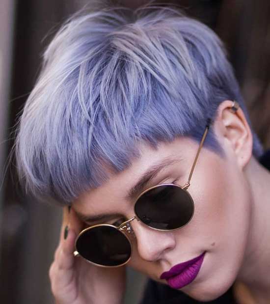 Coloration à la mode et coupe courte 2019-2020