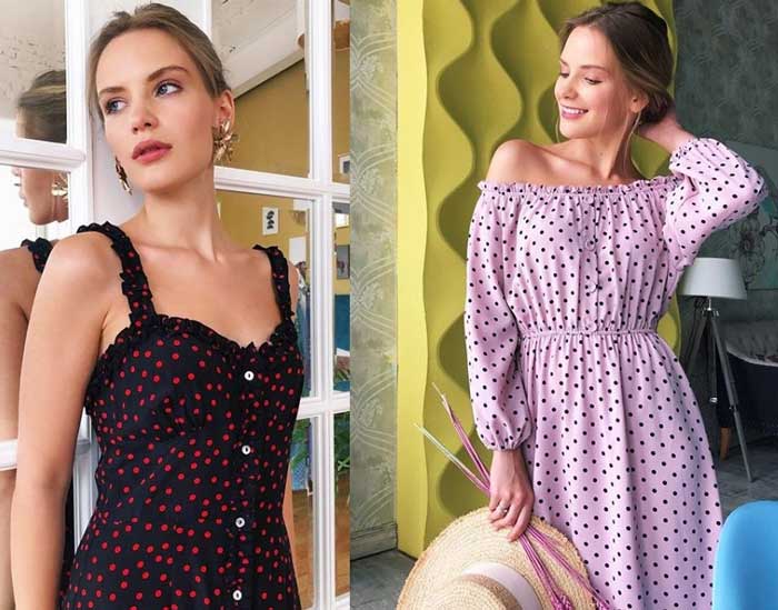 Sundresses with trendy polka dots