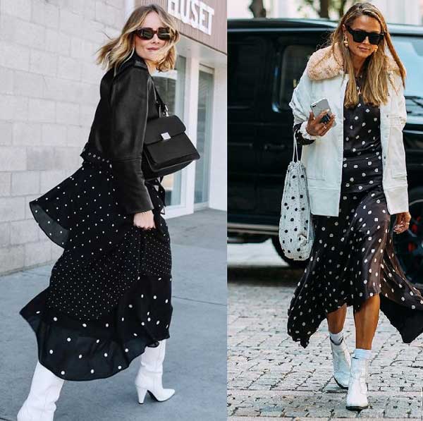 Fashion Polka Dot Dresses - outfits