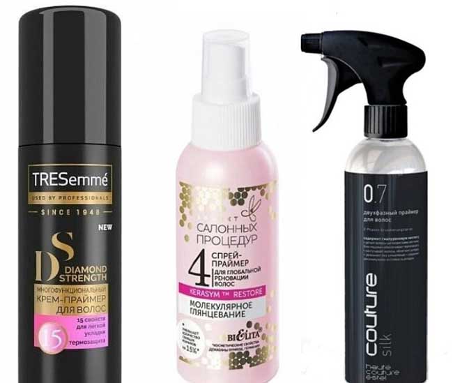 A selection of hair primers