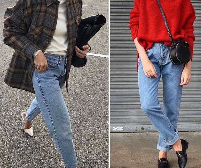 Fashionable boyfriend jeans 2019-2020