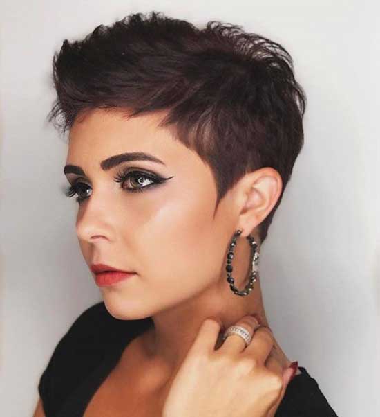 Short pixie hair