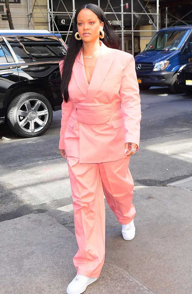 Rihanna in a pantsuit spring 2019