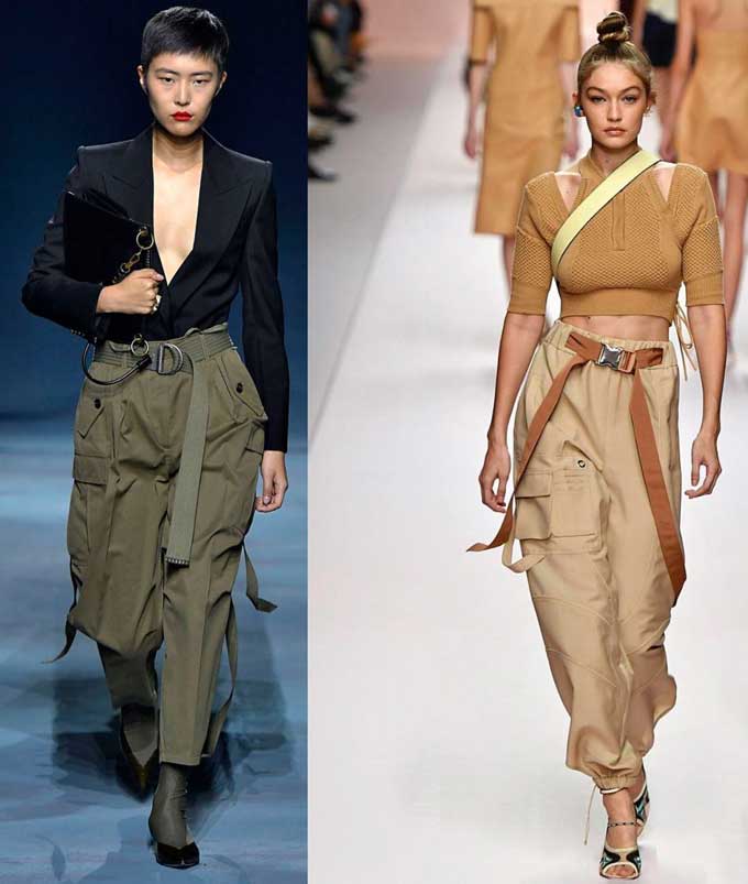 Cargo pants looks from fashion houses