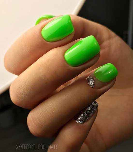 Green acid manicure 2019-2020