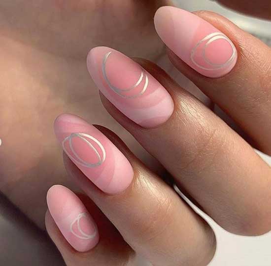 Pale pink manicure