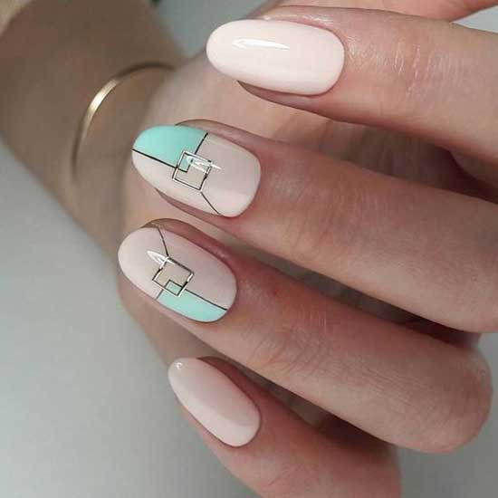 Nude summer manicure summer 2019