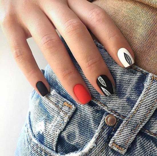 Multi-colored nails