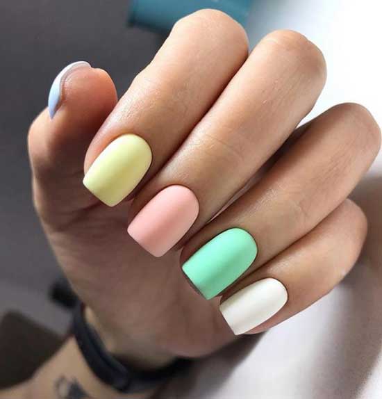 Colored manicure ideas