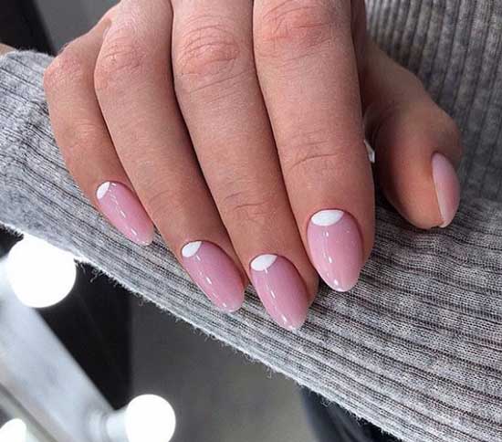 Light moon manicure 2019-2020