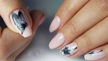 Fashionable manicure in beige colors 2019-2020