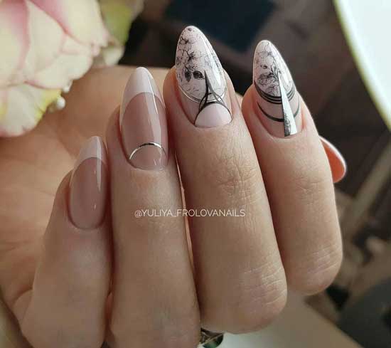 Nude manicure 2019-2020