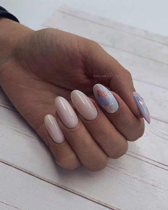 Beige manicure 2019-2020