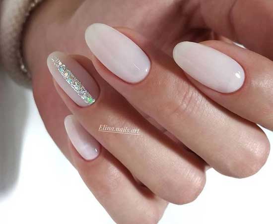 Light matte brides manicure 2019