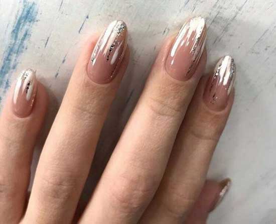 Abstract pattern - brides manicure