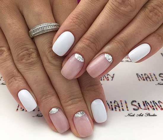 Lunar wedding manicure 2019