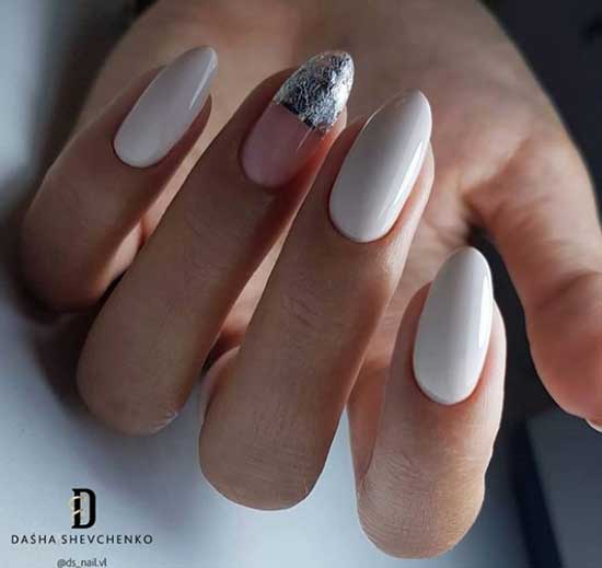 Fashionable manicure for the bride 2019