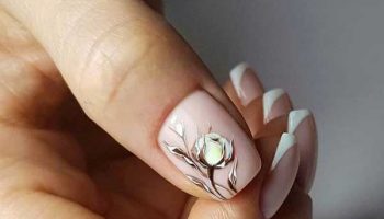 Nail design for the bride