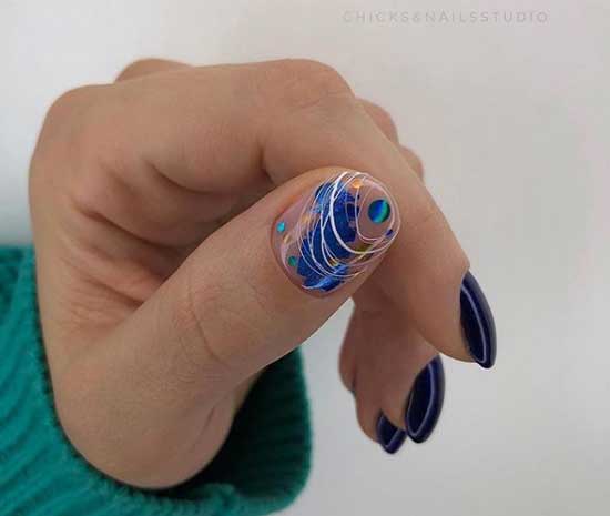 Photo of manicure ideas with foil decor