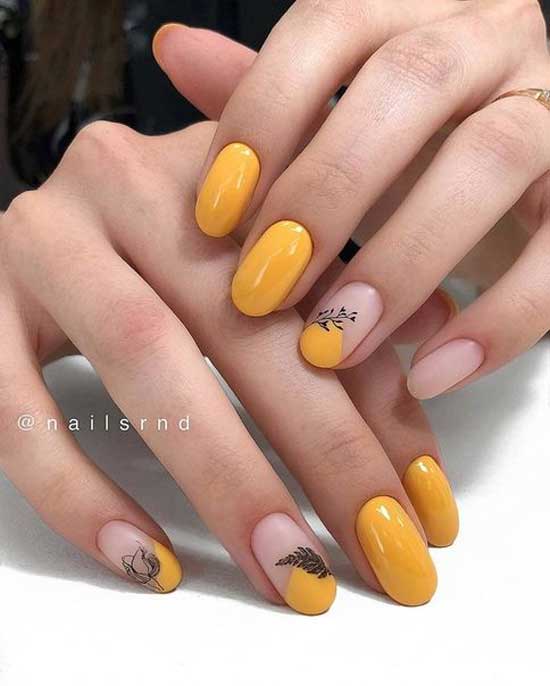 Gentle minimalism manicure idea