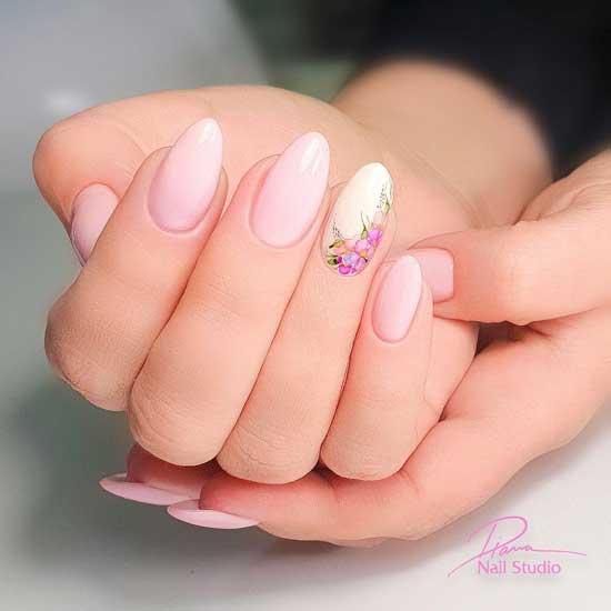 Pale pink manicure 2019-2020