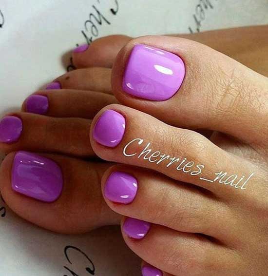 Purple pedicure 2019-2020