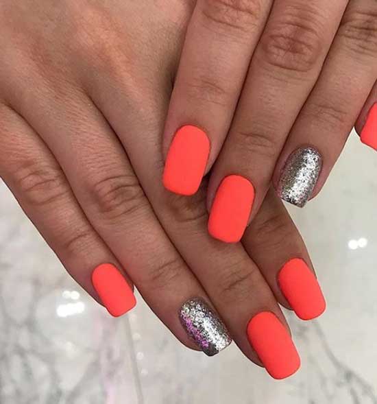 Photo of coral manicure