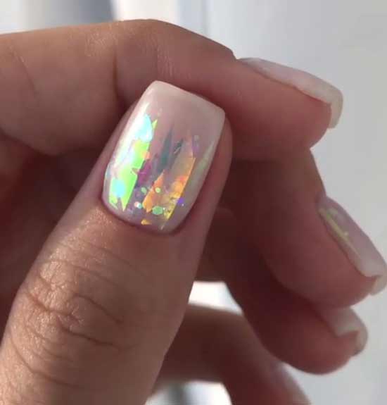 Broken glass manicure