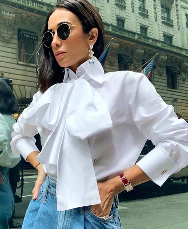 Fashionable white shirts 2019-2020