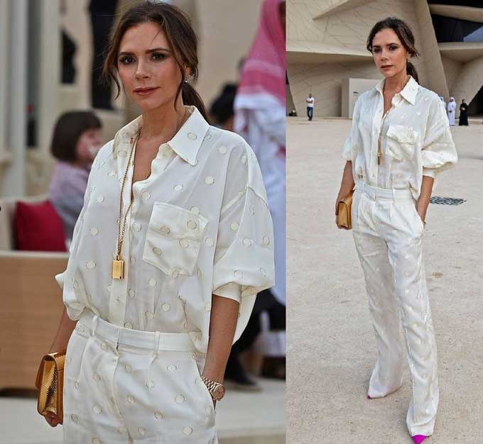 Chemises à la mode avec une image de poche de Victoria Beckham