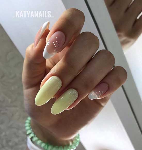 Business manicure for long nails