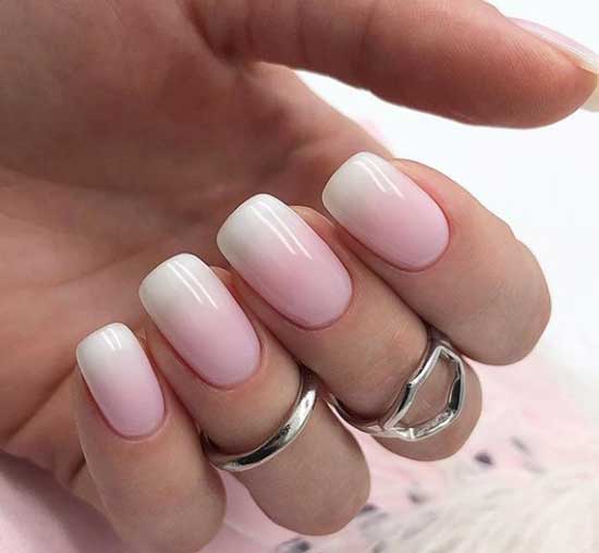 Ombre manicure for a business woman