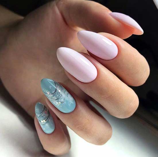 Fashion business spider web nail design