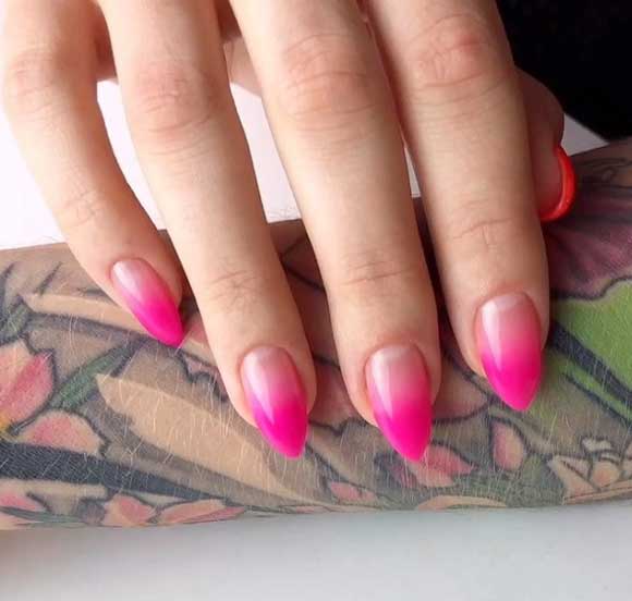 Fashionable naked manicure