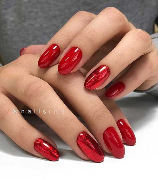 Red manicure