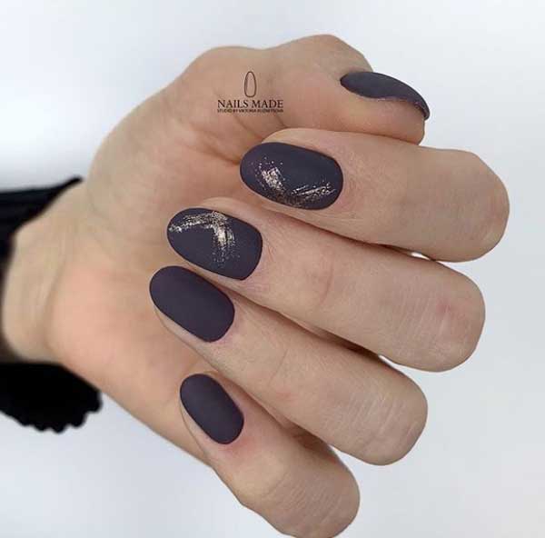 Classic manicure with a matte finish