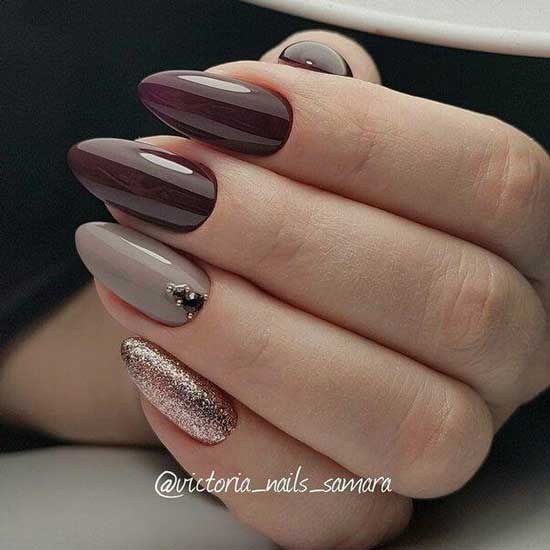 Classic two-tone manicure