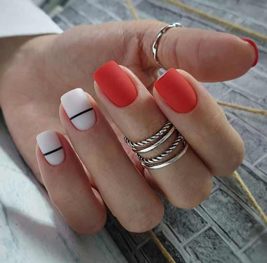 Beautiful matte manicure