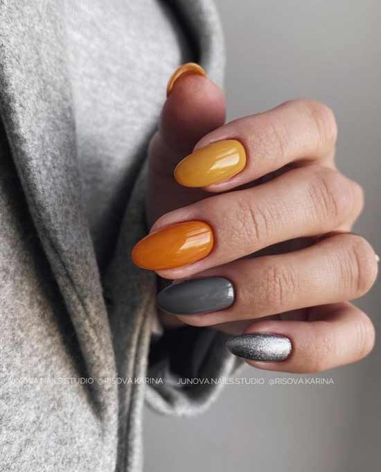 Mustard and gray