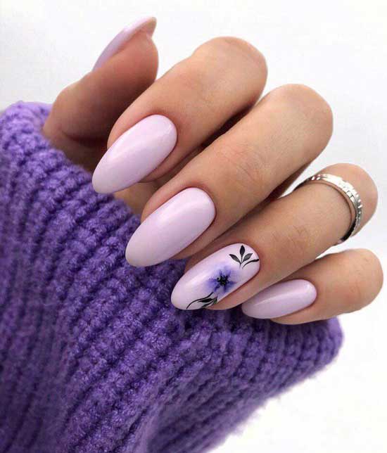 Floral manicure